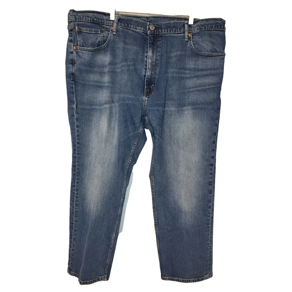 VTG Levi Mens Red‎ Tab Mid Wash 5 Pkt Jean 70's 80's Grunge Size 46X30